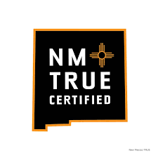 New Mexico true logo in black and white